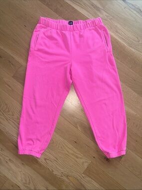 GAP Hot Pink Petite Jogger Sweatpants